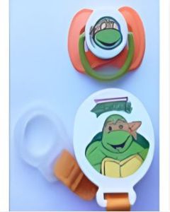 Teenage Mutant Ninja Turtles™ Orange Guard green handle and matching clip! [33c-c]