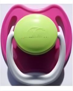 Dr. Brown's™  Magenta Pink Guard White Handle / Light Green Top with Protective Cover! [550j]