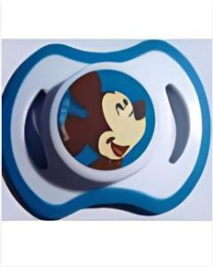 Disney™ Mikey on White background Soft Royal Blue border [29a]